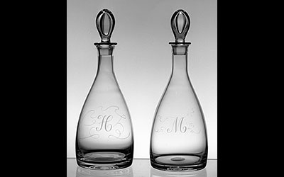 Calligraphic Decanters